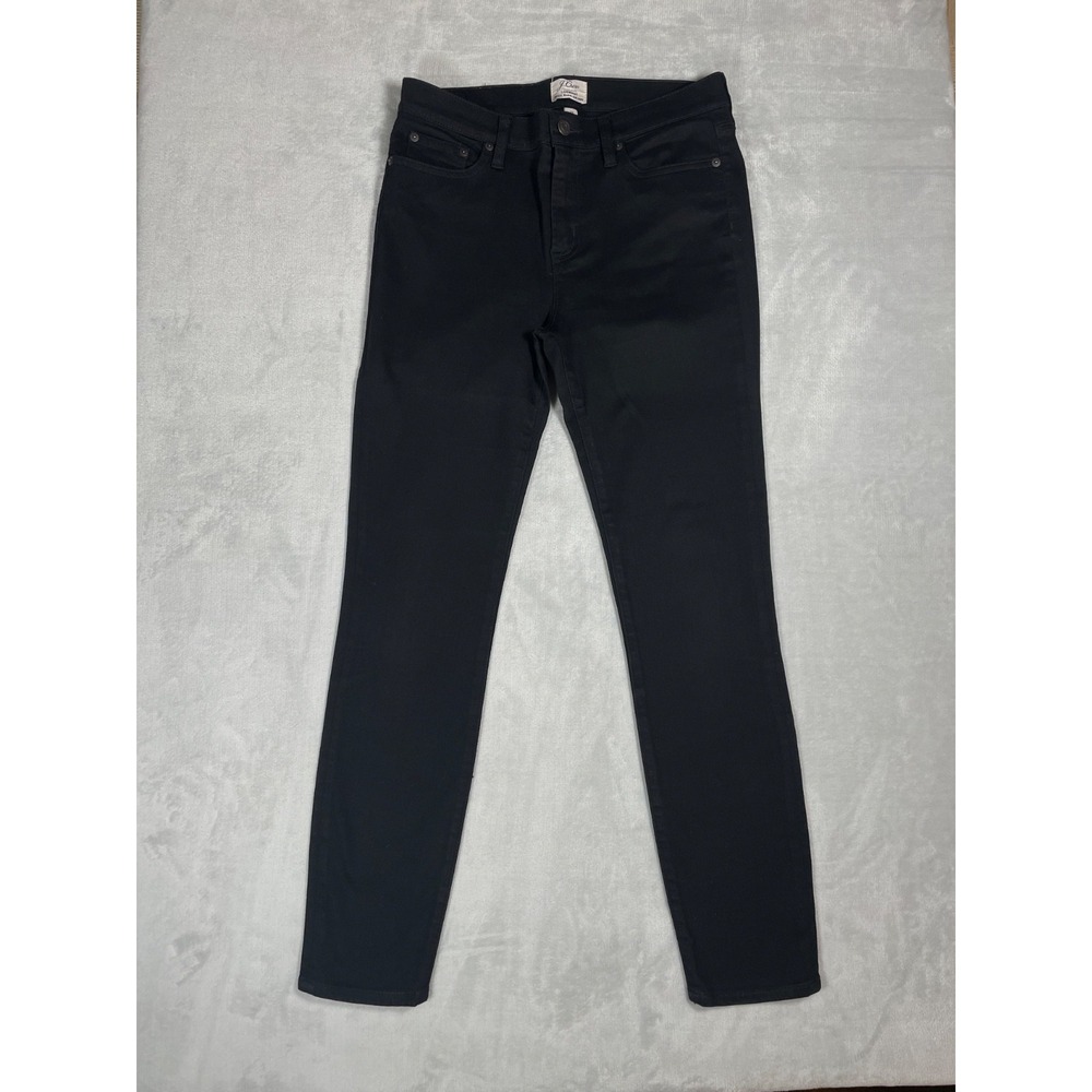 J.Crew Lookout High Rise Skinny Jeans Women 29 Black Stretch Denim Pants
